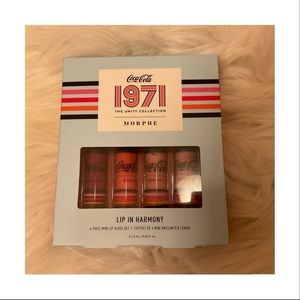 Morphe Coca Cola 1971 Lip In Harmony 4-Piece Mini Lip Gloss Set- New in Box